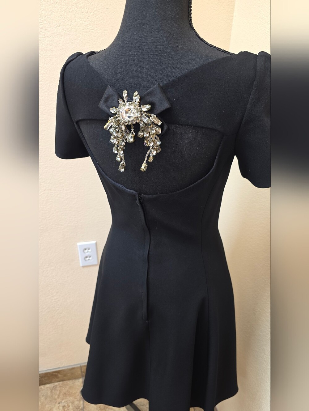 Dolce & Gabbana Fit N Flare Dress Open Back